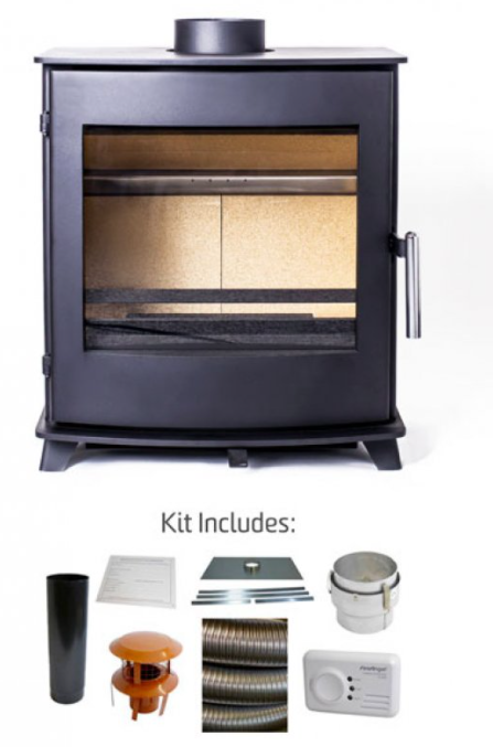 4.9KW Devonshire Woodburning Stove Package